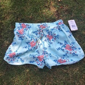 Pink Republic Blue Floral Shorts